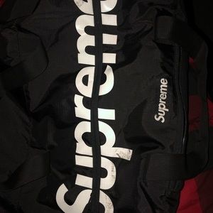 Supreme s/s 17 black duffle bag